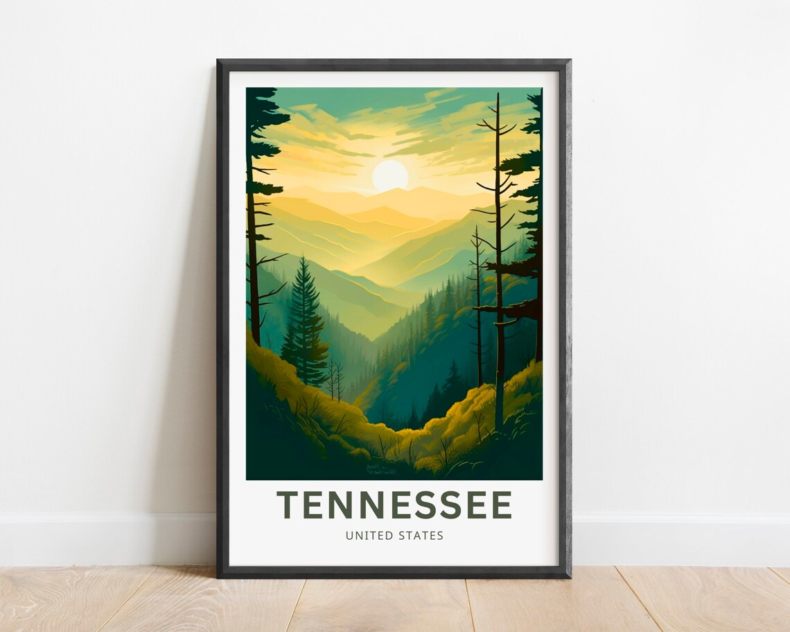 Tennessee United States Wall Art Poster