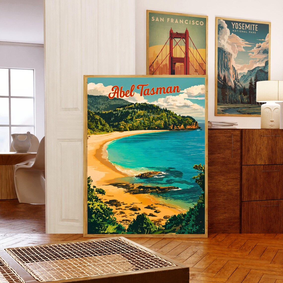 Abel Tasman National Park New Zealand Golden Beach Cove Poster - Image 5