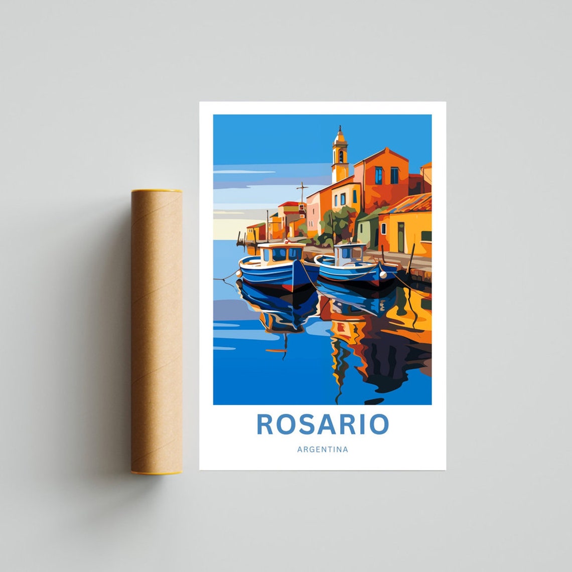 Rosario Travel Print Rosario Poster Argentina Wall Art Framed Present Gift Argentina Present - Image 4