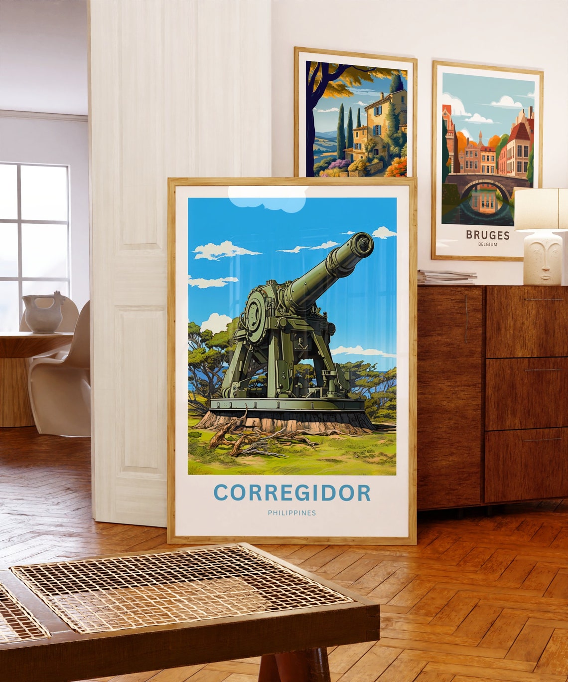 Corregidor Philippines Personalized Historic Coastal Cannon Poster - Image 5