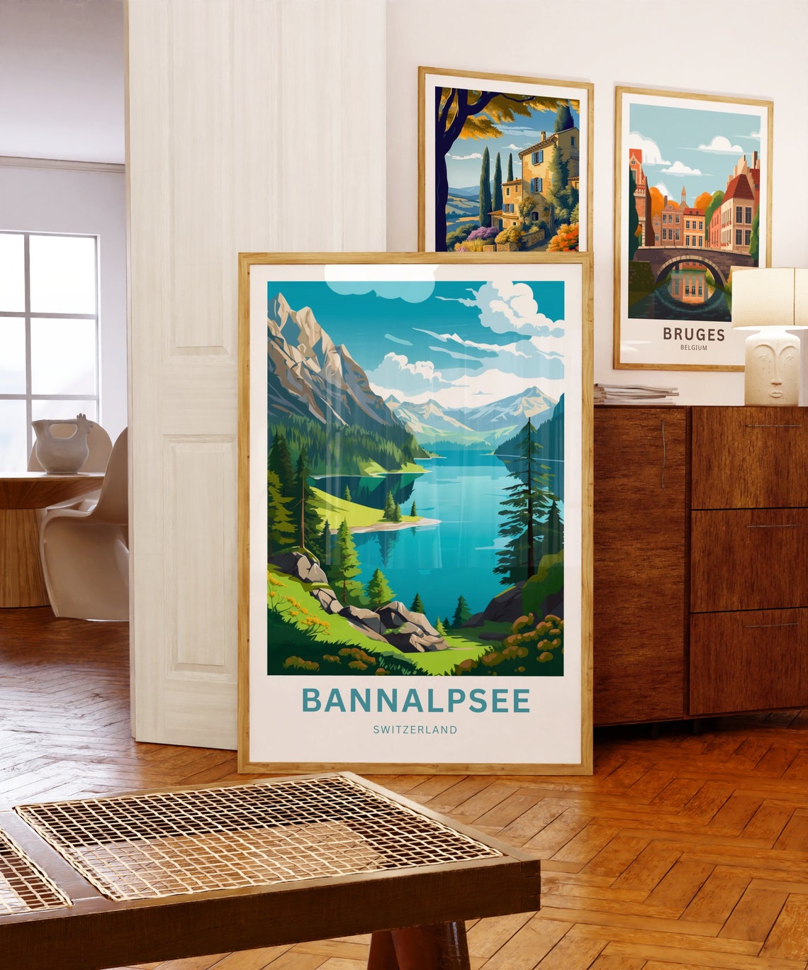 Bannalpsee Switzerland Turquoise Alpine Lake Mountain Poster - Image 5