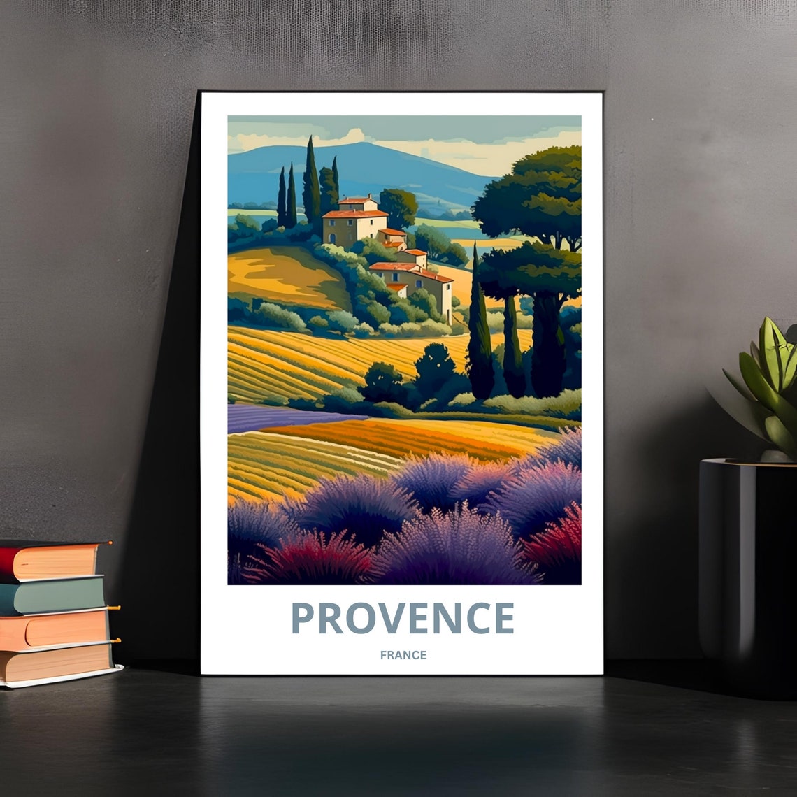 Provence France Print France Wall Art Travel Poster Provence Provence Region French Countryside Poster - Image 3