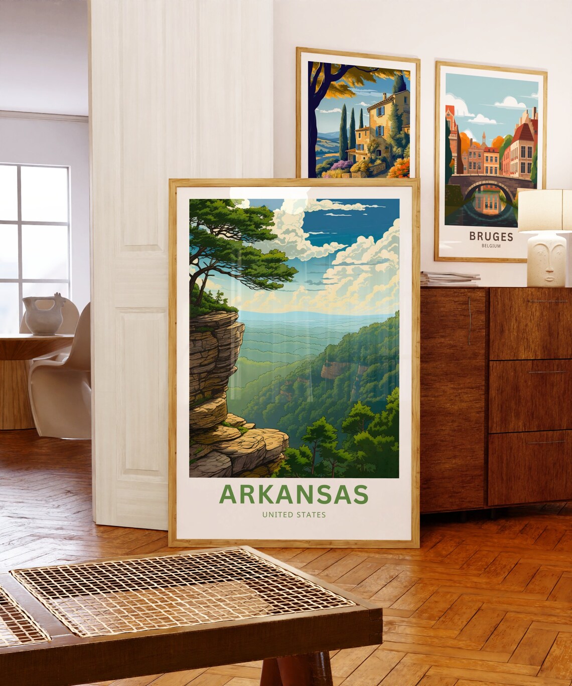 Arkansas United States Present Travel Poster - Image 5