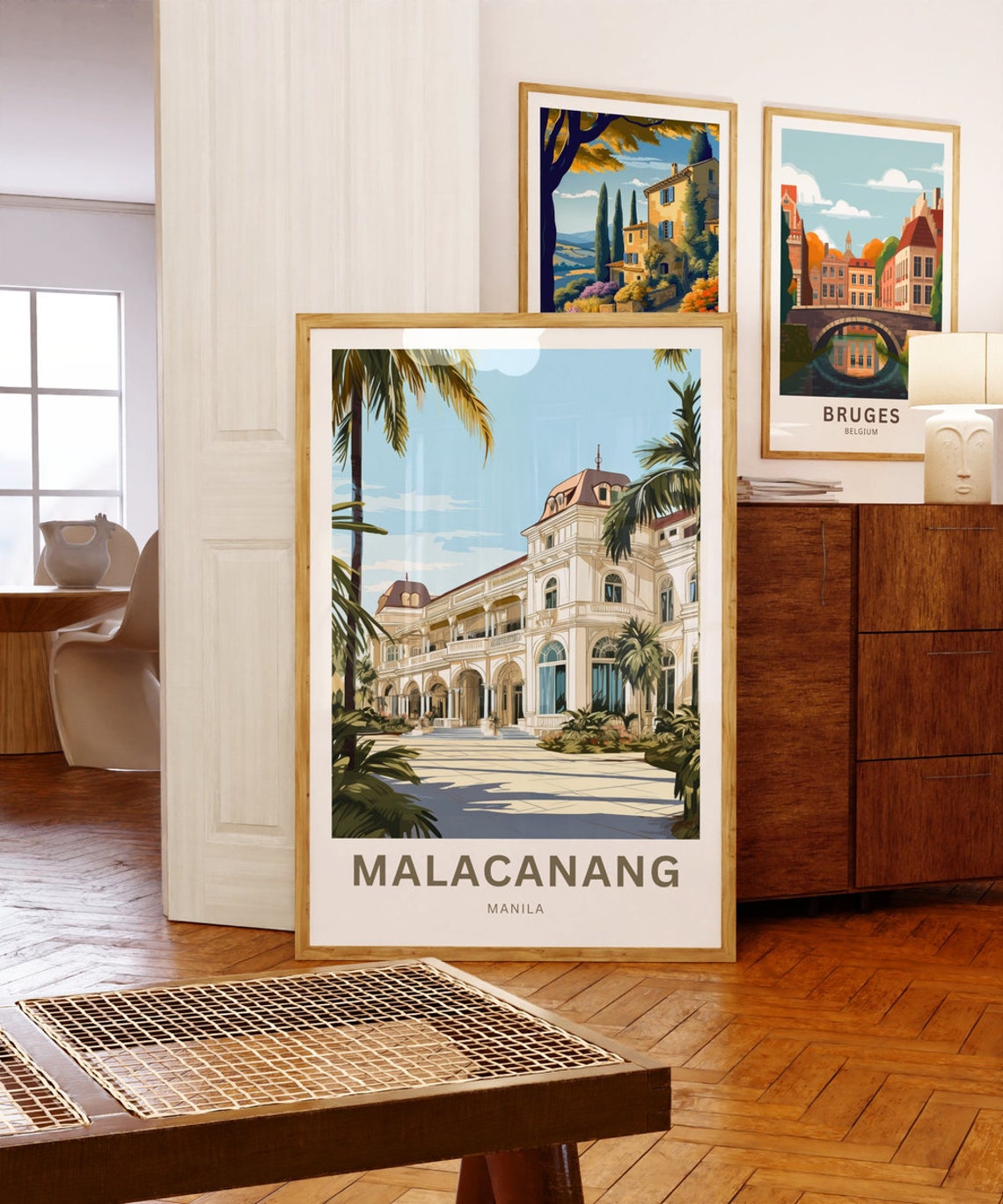 Malacanang Manila Philippines Personalized Palm Arcade Poster - Image 5
