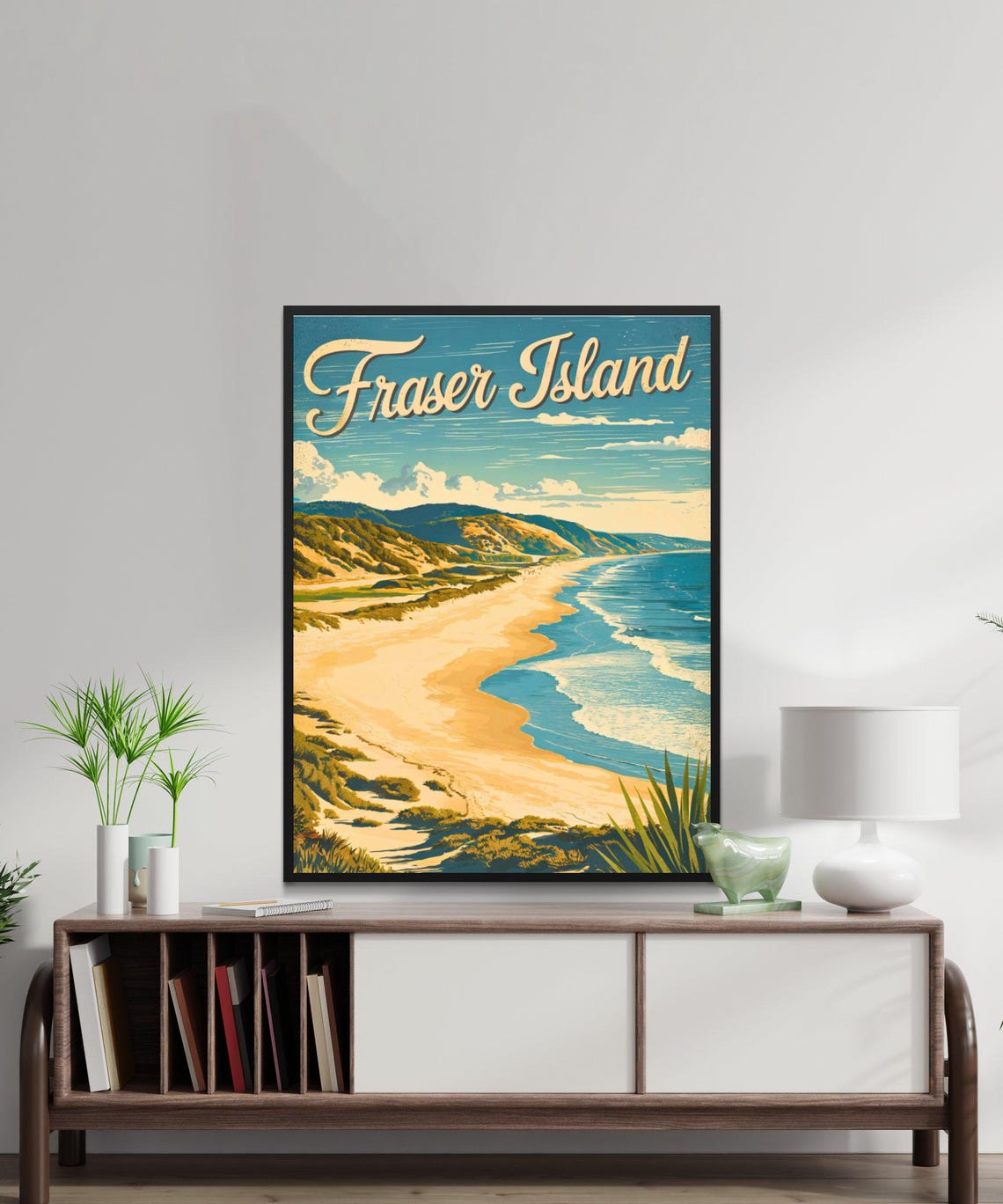Fraser Island Australia Dune Coastline Vintage Travel Poster - Image 4
