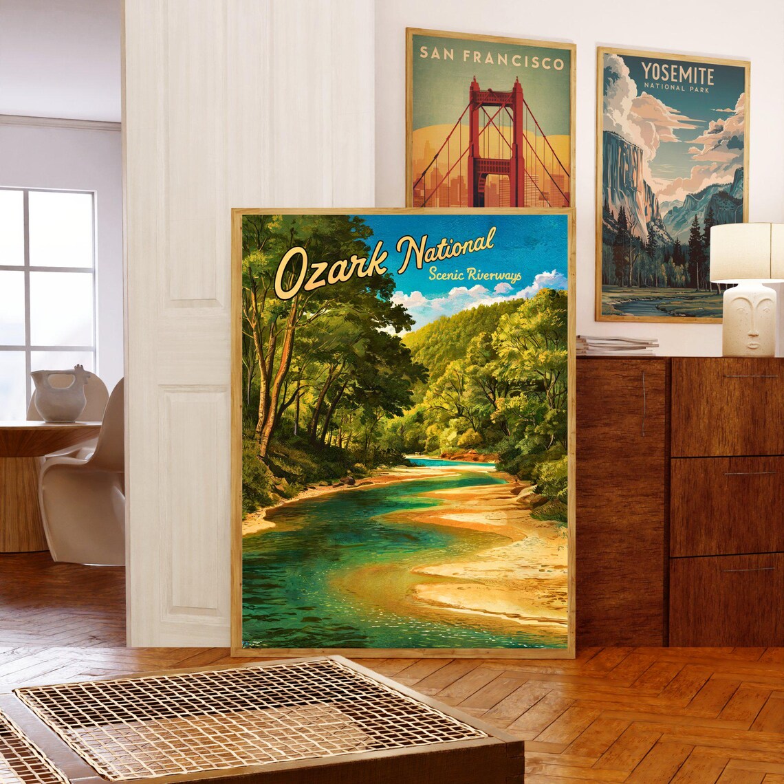 Ozark National Scenic Riverways Vintage Travel Poster - Image 5