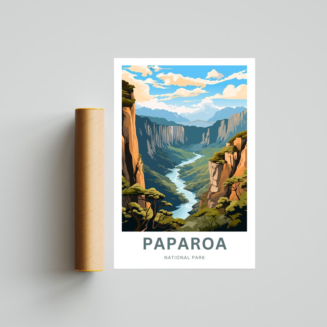 Personalized Paparoa National Park Green Canyon Gorge Travel Poster - Image 4