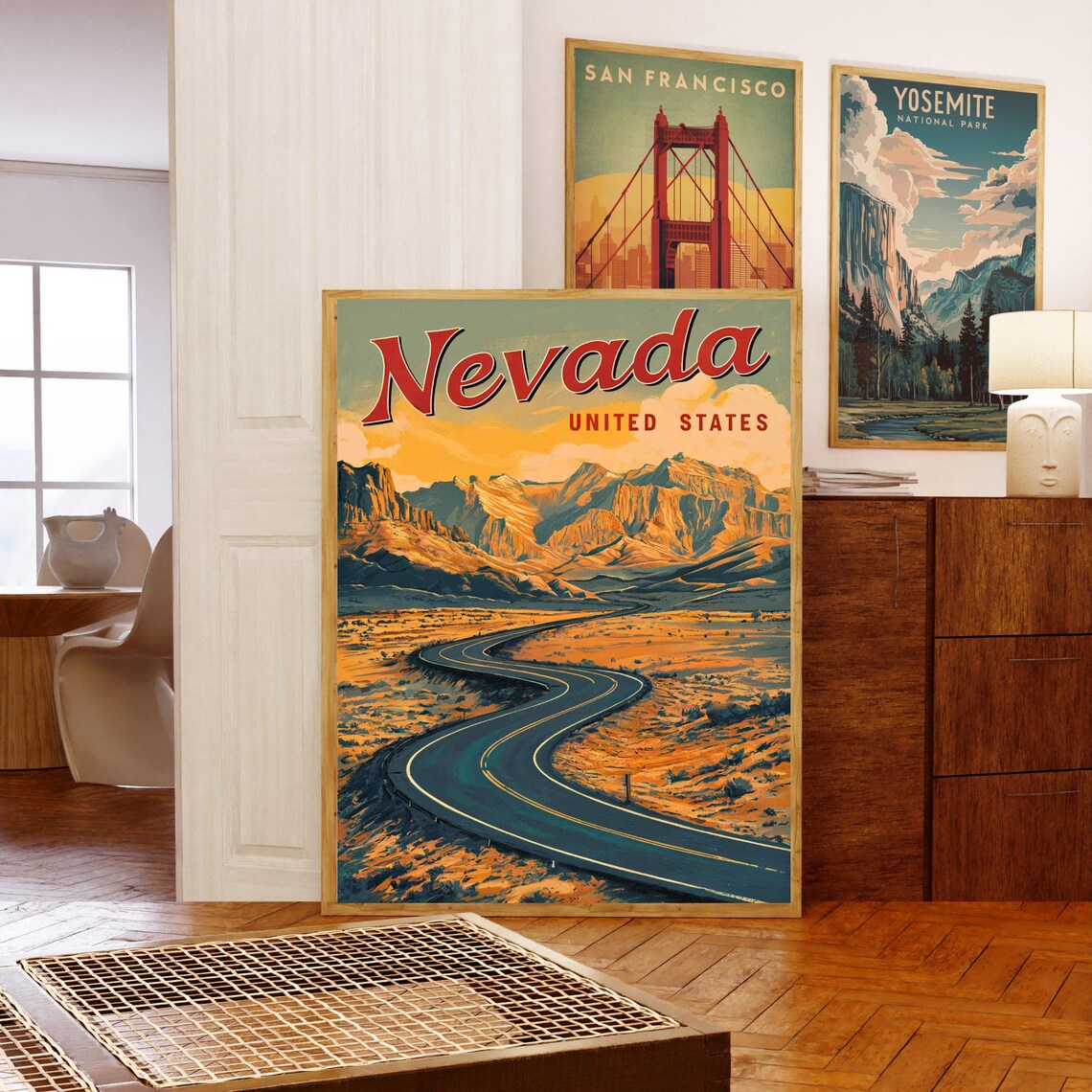 Nevada Vintage Travel Poster, United States Art Print - Image 5