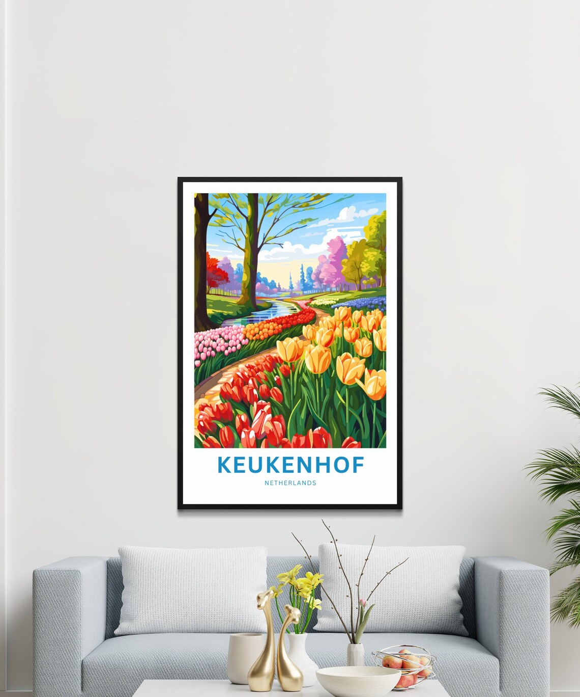 Keukenhof Travel Poster, Netherlands Wall Art - Image 3