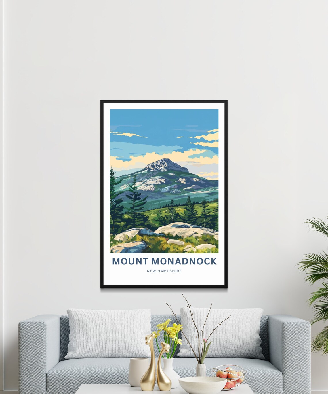 Personalized Mount Monadnock Travel Poster, New Hampshire - Image 3