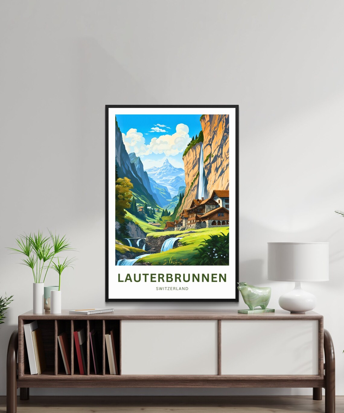 Lauterbrunnen Switzerland Gift Poster Print - Image 2