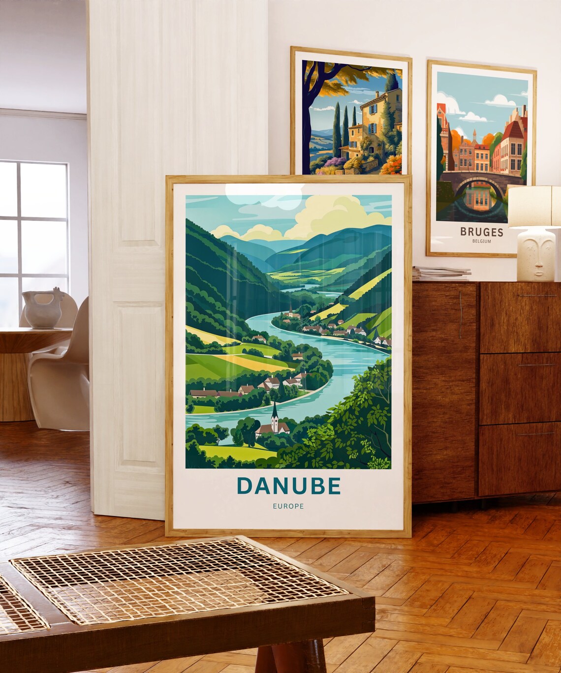 Danube Travel Poster, Europe River Wall Art - Image 5
