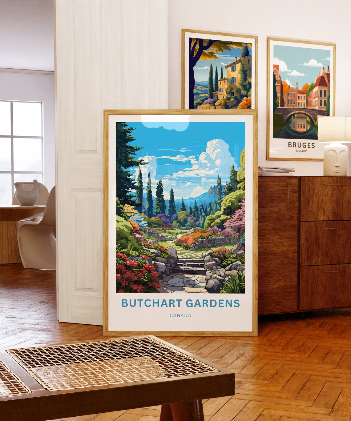Butchart Gardens Travel Poster, Canada Wall Art - Image 5