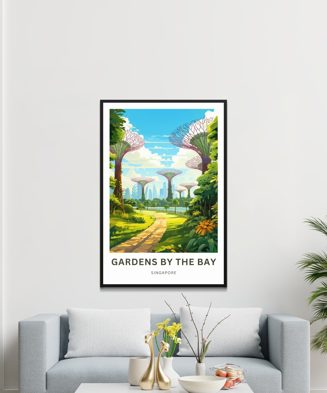 Personalized Gardens By The Bay Singapore Supertree Grove Poster - Image 3