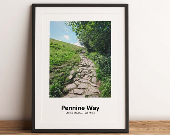 Pennine Way United Kingdom 268 Miles Hiking Trail Photo Poster