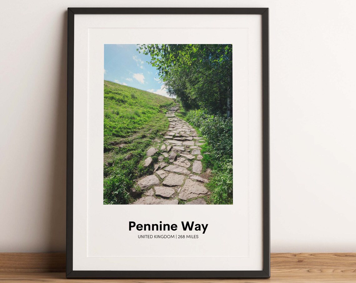 Pennine Way United Kingdom 268 Miles Hiking Trail Photo Poster