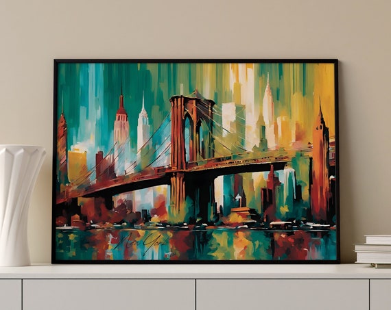 New York Painting, Classic Impressionism Travel Poster