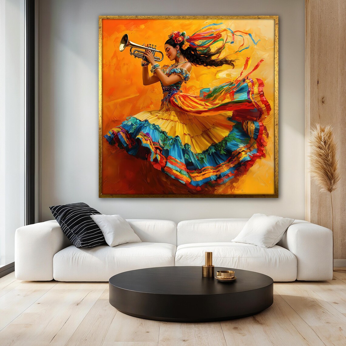 Colorful Latin Woman, Vibrant Music Lovers Gift - Image 3