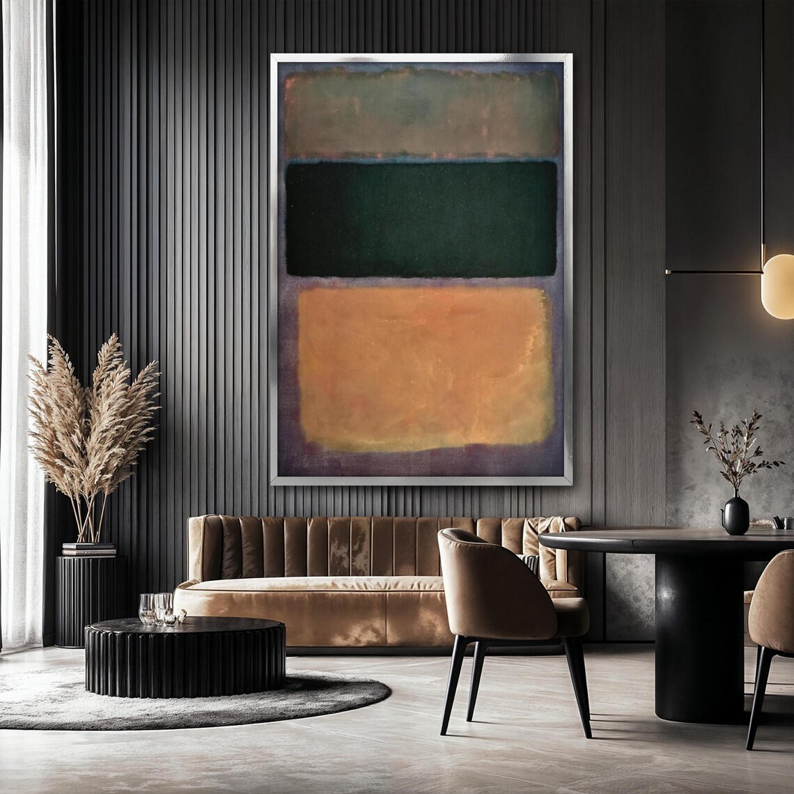 Mark Rothko Moody Abstract Wall Art, Earth Tones - Image 2