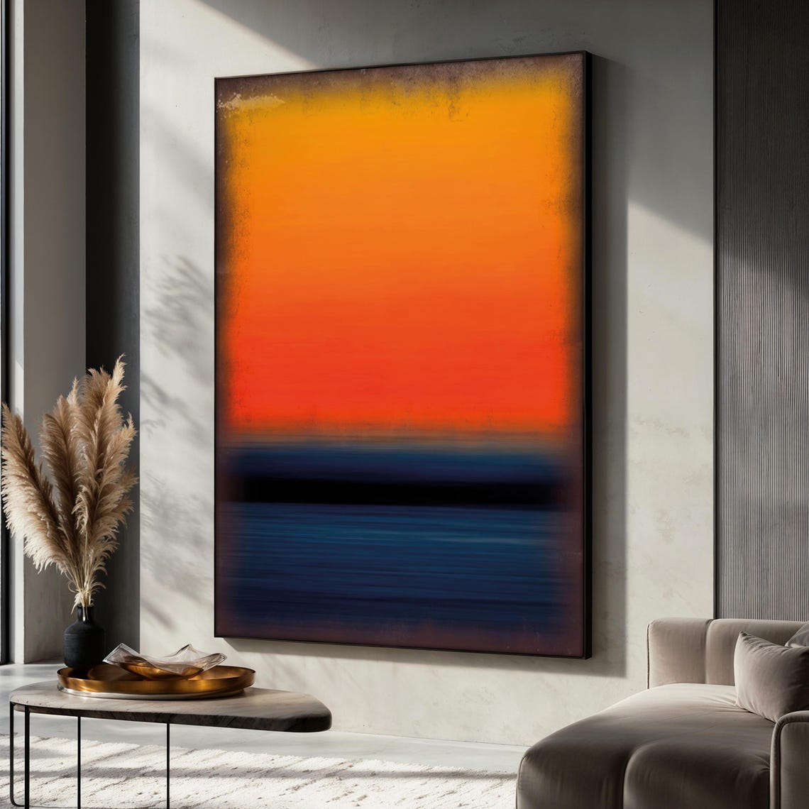Mark Rothko Sunset Tones Abstract Art Print