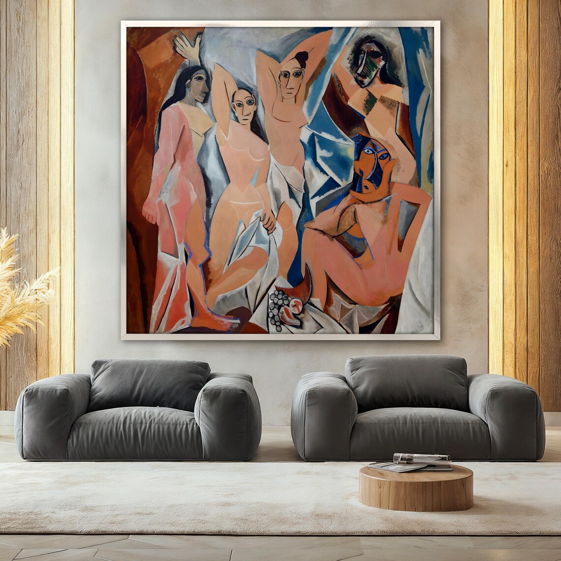 Les Demoiselles Davignon, Picasso Cubist Nude Poster - Image 2