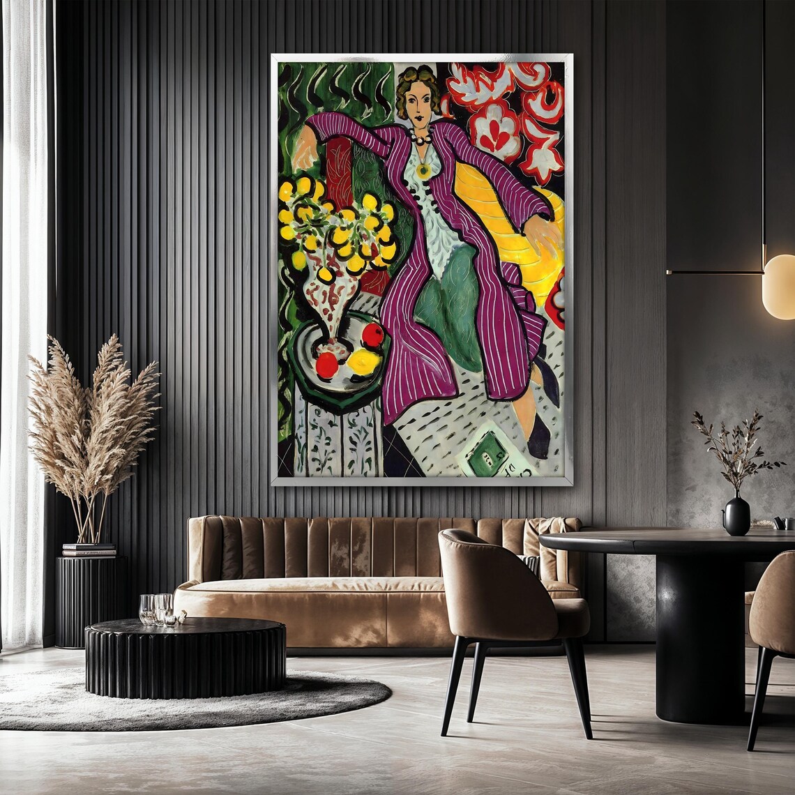 Henri Matisse Woman in a Purple Coat Classic Reproduction Poster - Image 2