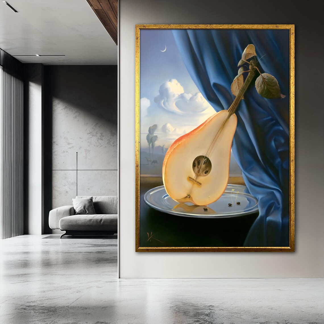Still Life With Mandolin, Surreal Art Print - Image 3