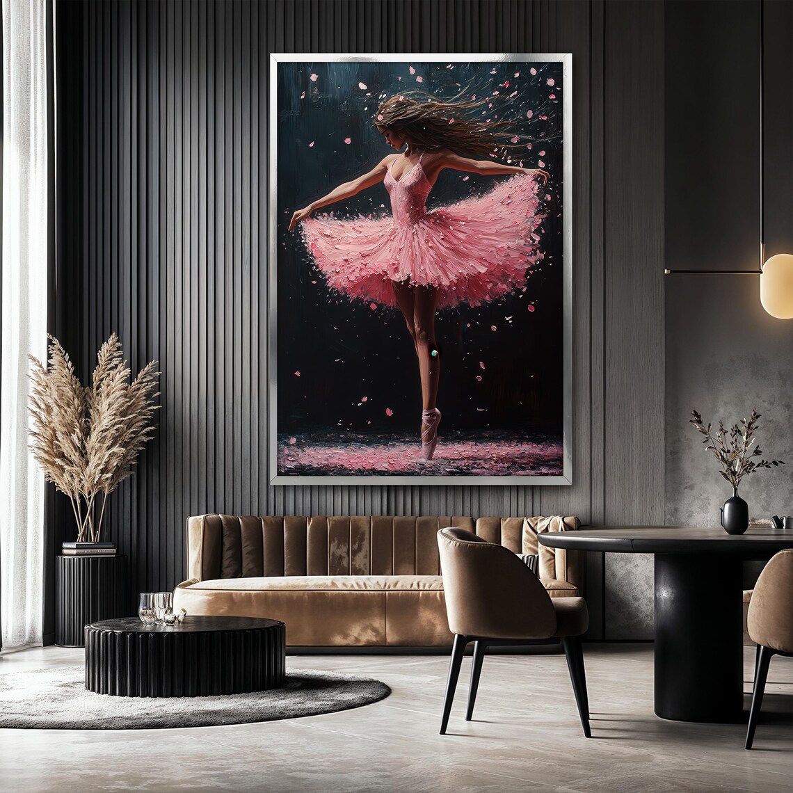 Graceful Ballerina Painting, Elegant Dancer Gift - Image 2