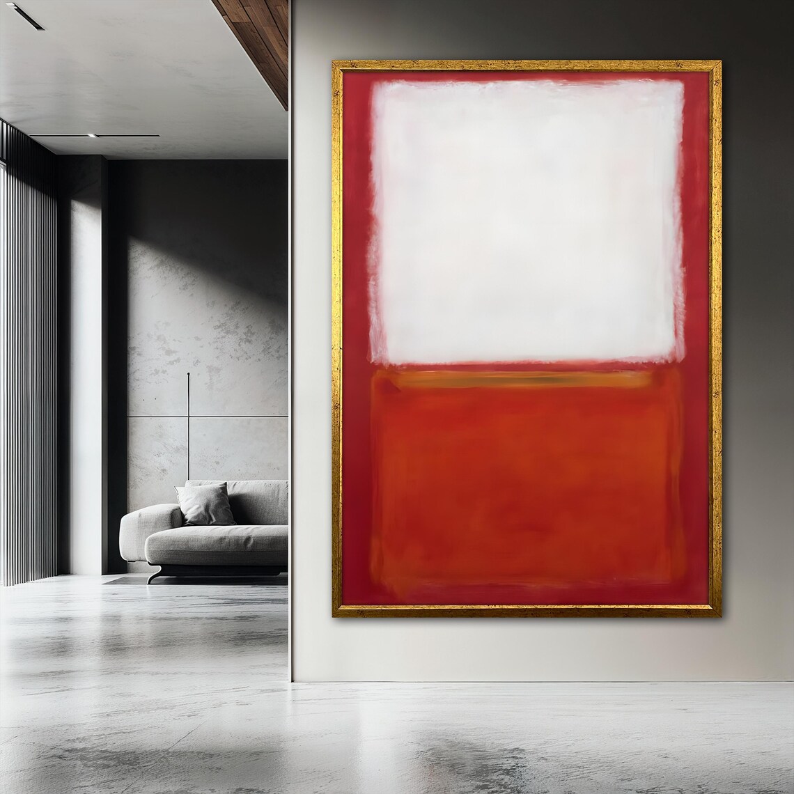 Mark Rothko Painting, Expressive Abstract Color Field - Image 3