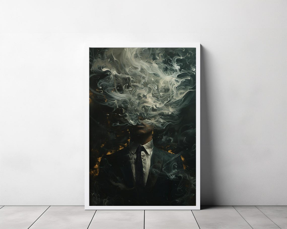 Moody Wall Art Moody Print Moodie Art Prints Moody Decor Moody Vintage Wall Art Darkness Moody Wall Art Moody Modernism Moody Dark Wall Art - Image 3
