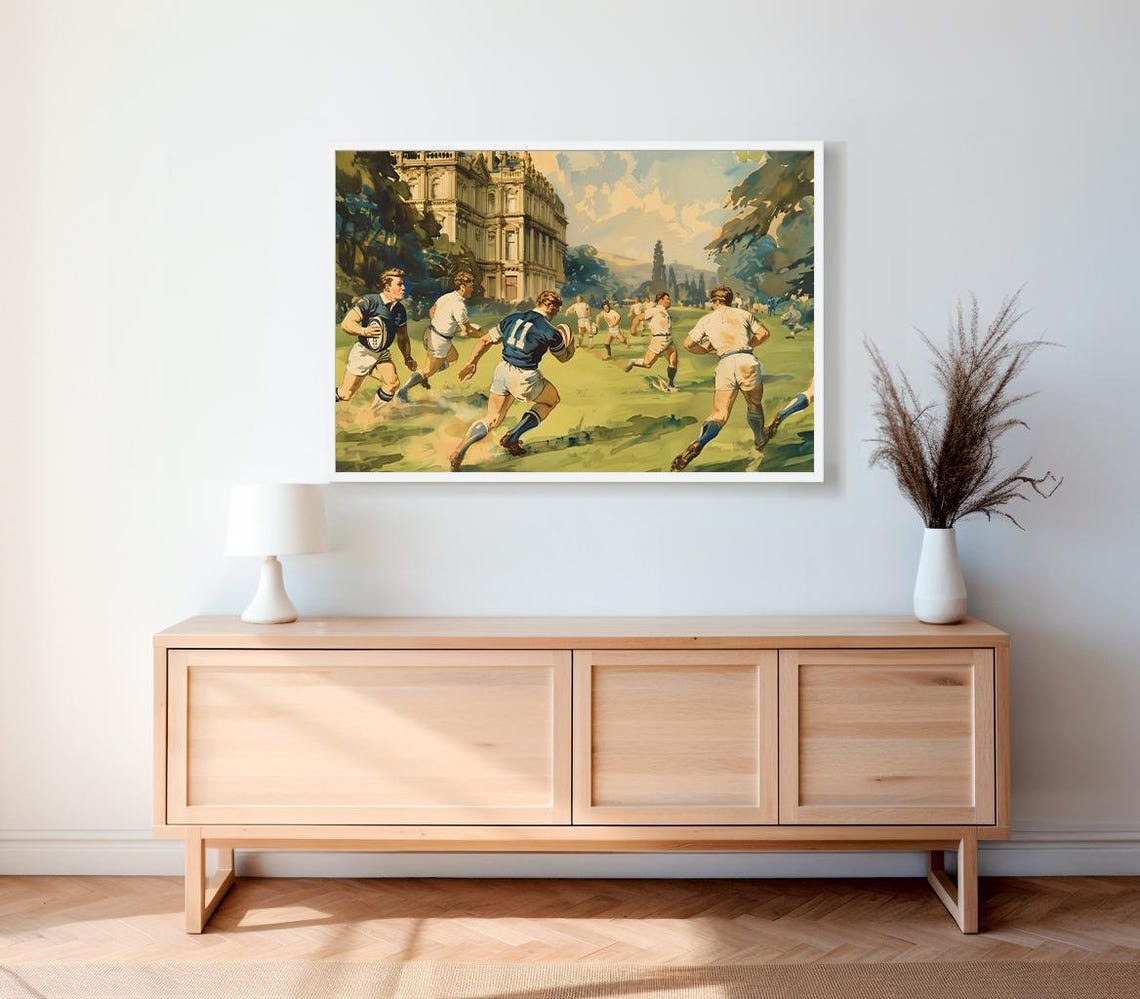 Football Print Football Art Football Posters Sport Art Prints Football Art Prints Football Wall Art Wall Art - Image 2