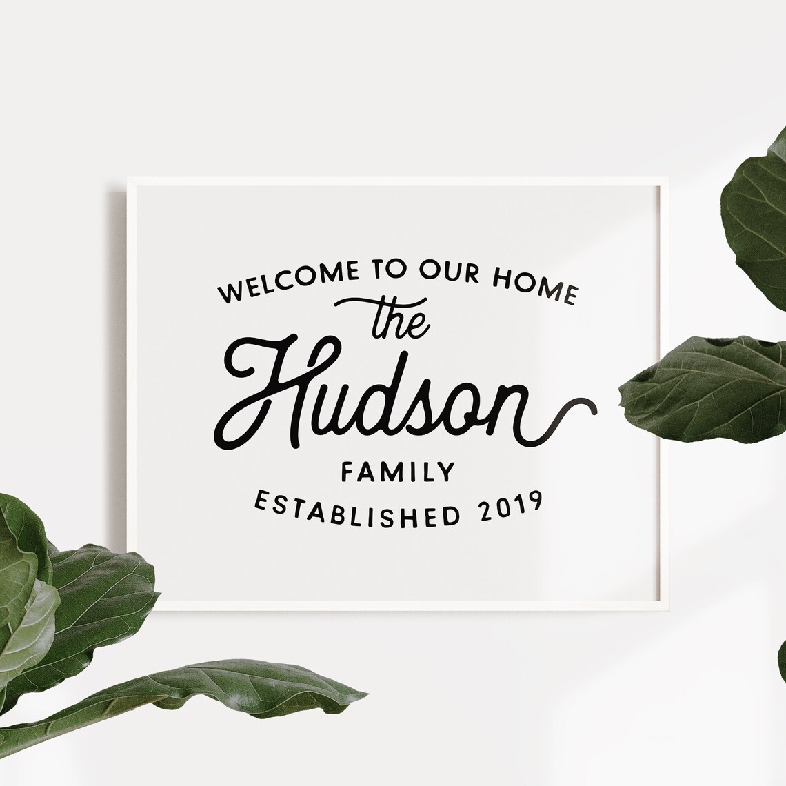 Personalized Family Name Sign, Custom Name Print - Image 2