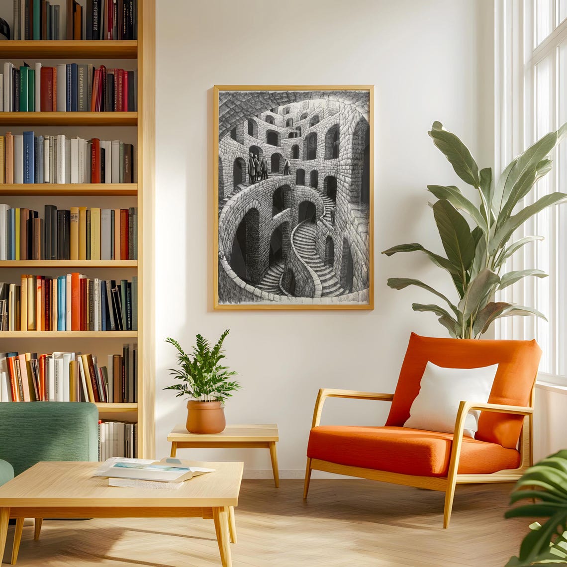 Moody Abstract Line Drawing Wall Hanging Masculine Wall Art Art Hyperbeast Decor Over Bed Wall Art - Image 4