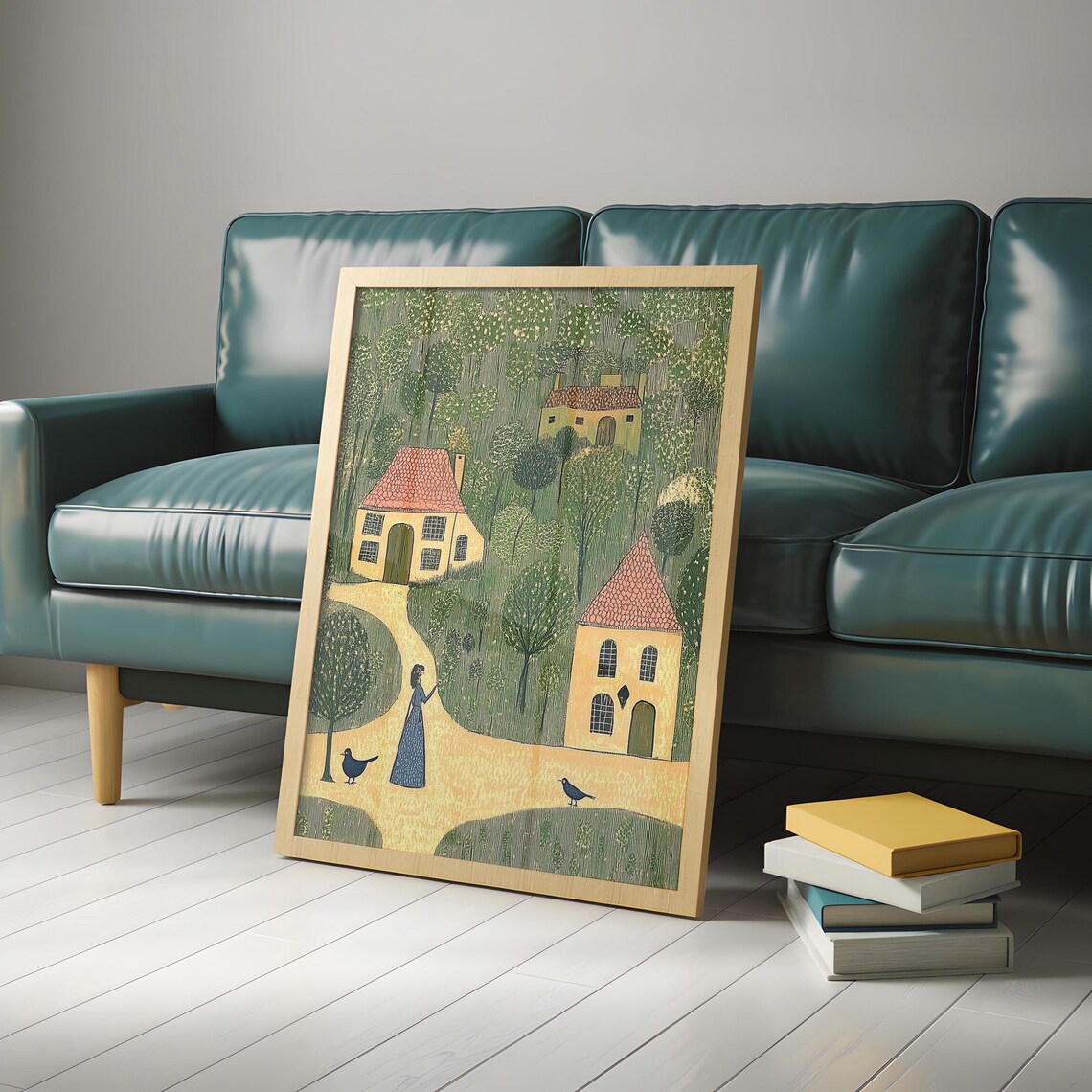 Textile Wall Art Tapestry, Boho Minimalist Art Print - Image 4