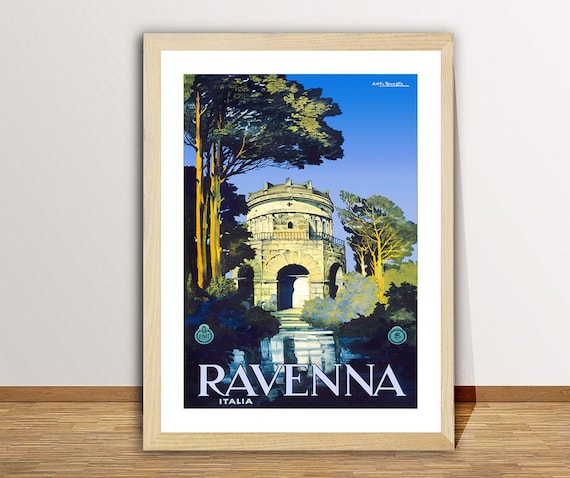 Ravenna Italia Vintage Travel Poster Art Print