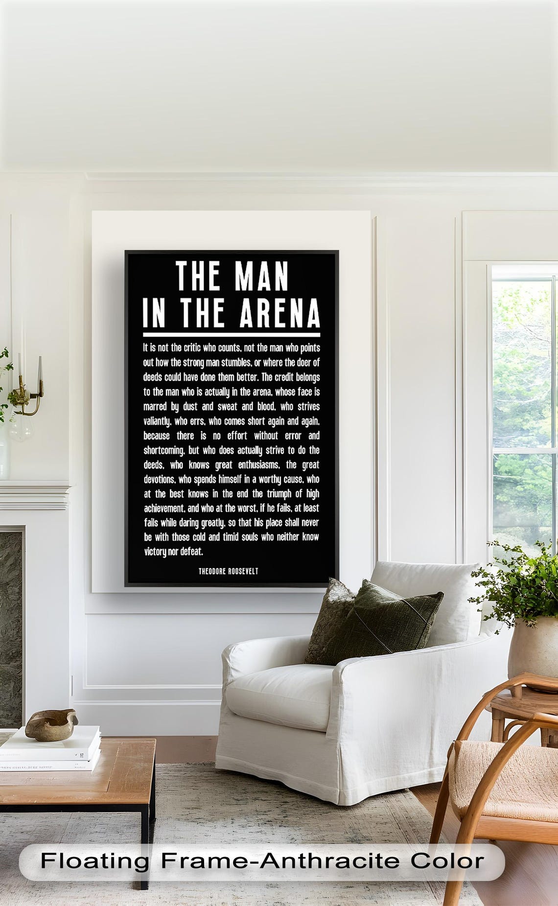 The Man In The Arena - Motivational Quote - Image 2
