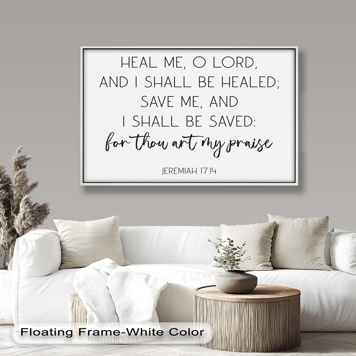 Jeremiah 17:14 Bible Verse, Healing Scripture Sign - Image 4