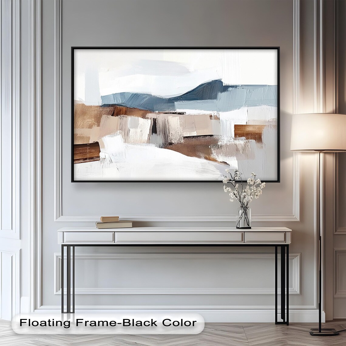 Neutral Abstract Landscape, Modern Minimalist Design - Image 4