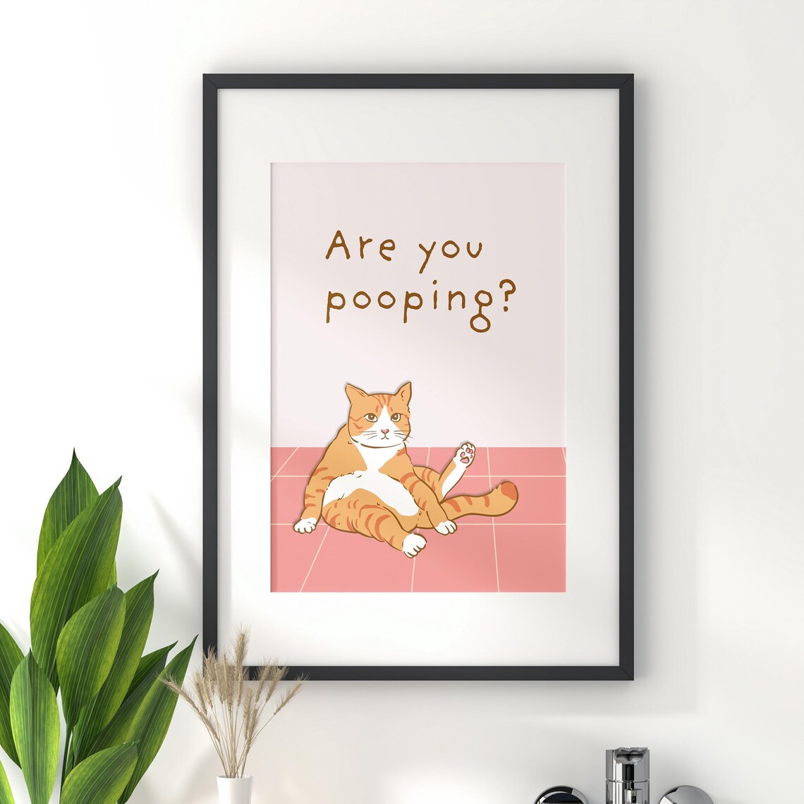 Funny Bathroom Wall Art, Bathroom Decor Poster