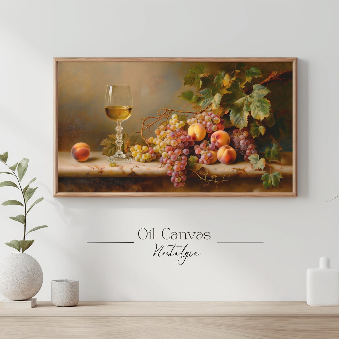 Country Kitchen Frame Tv Art Fine Art Vintage Still Life Decor Moody Black Autumn Wall Farmhouse Decor - Image 3