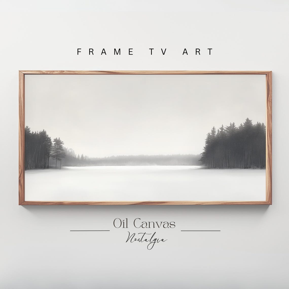 Frame Tv Art Winter Moody Abstract Minimalist Art