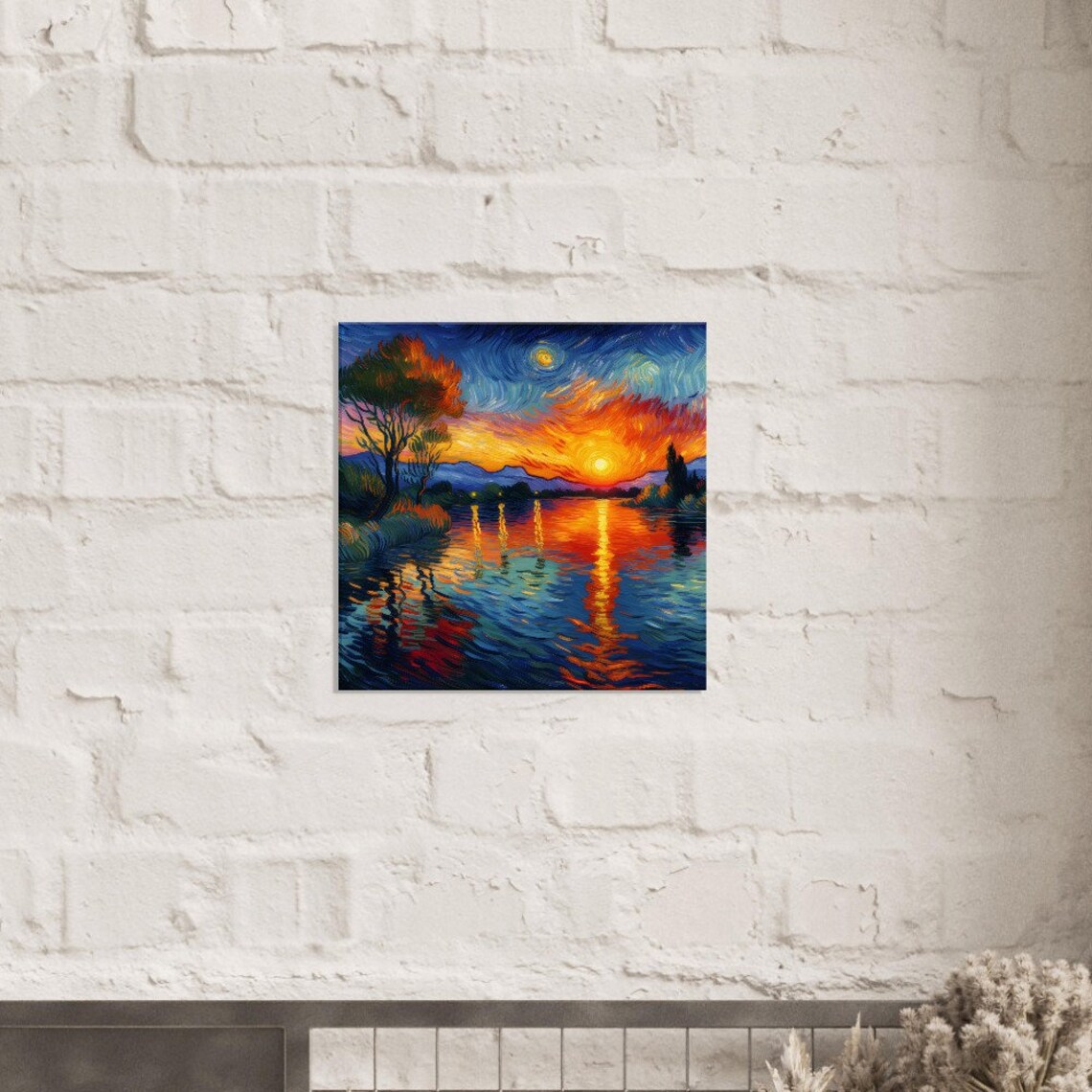 Sunset Serenity Oil Painting Print Impressionism Living Roombedroom Wall Prints Housewarming Gift - Image 2