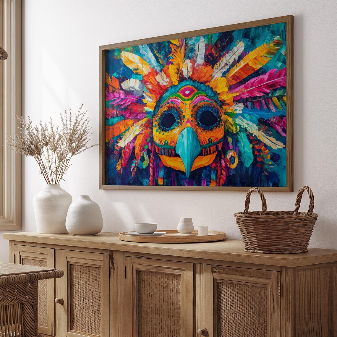 Mexican Wall Art Print, Home Decor Gift For Her