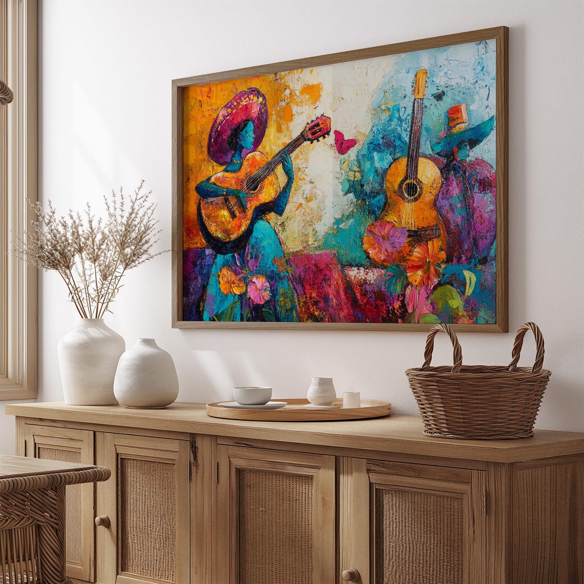Mexican Wall Art Print, Gift For Her