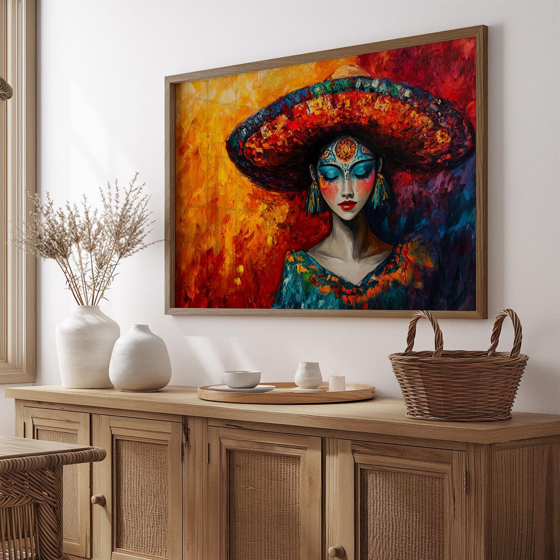 Mexican Art Print, Gift for Her