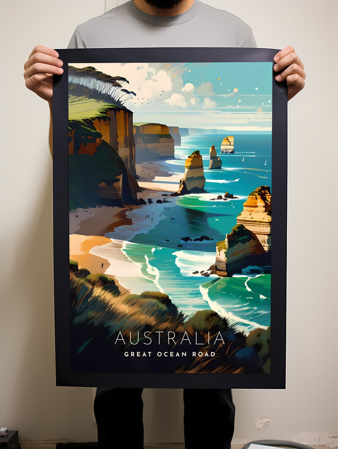 Australia Great Ocean Road Coast Cliffs Twelve Apostles Poster