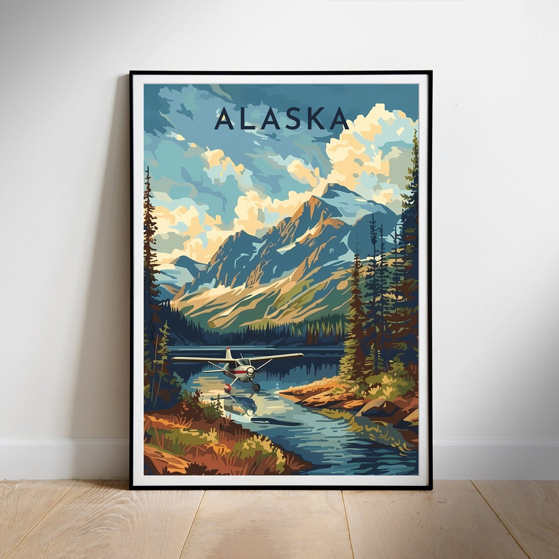 Alaska Travel Poster, National Park Art Print