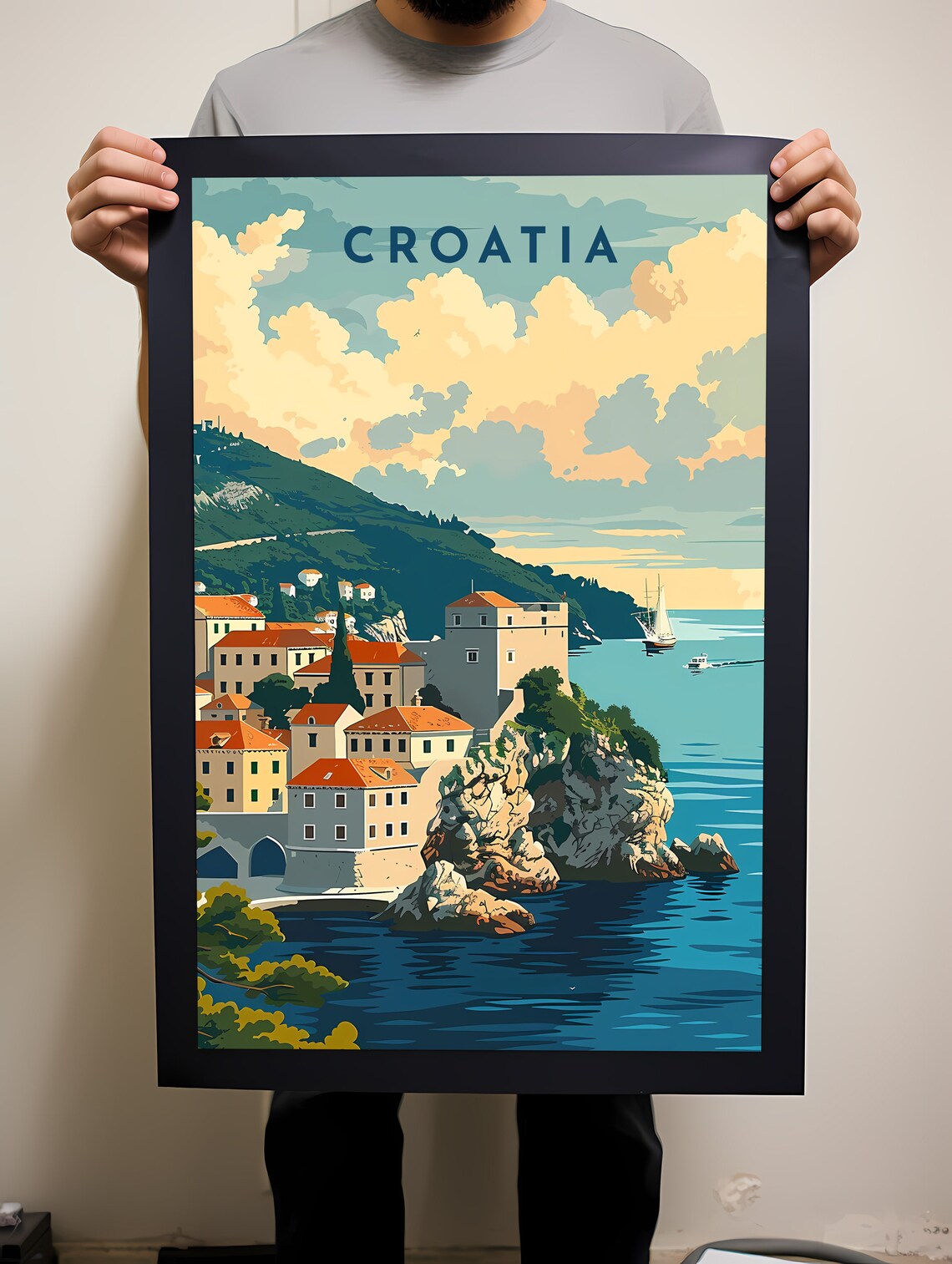 Croatia Travel Poster, Europe Wall Art Print - Image 2
