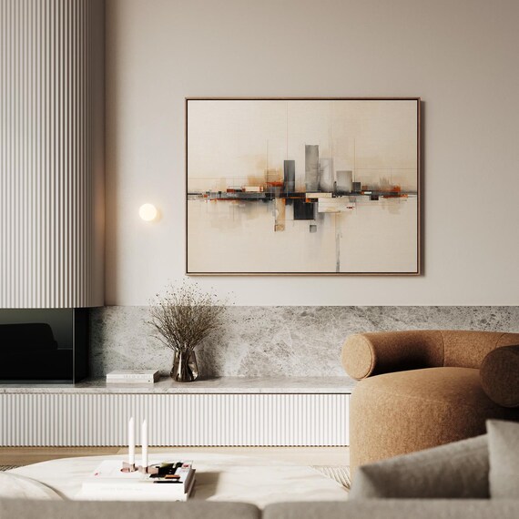 Abstract City Reflection Artwork Wall Art