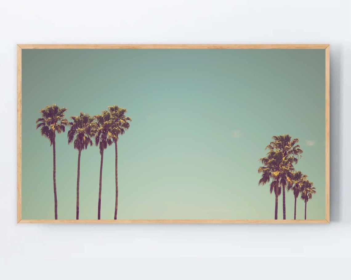 Retro Palm Trees Vintage Tropical Art Print